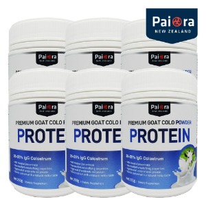 파이오라 뉴질랜드 프리미엄 초유 산양유 단백질 프로틴 파우더 250g 6통 영양보충제