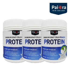파이오라 뉴질랜드 프리미엄 초유 산양유 단백질 프로틴 파우더 250g 3통 영양보충제